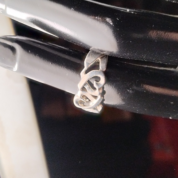 TIFFANY & CO. Paloma Picasso Sterling Silver Vintage Loving Heart Ring Sz 4.75/5 - Picture 3 of 7
